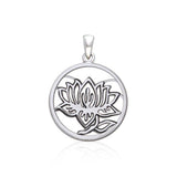 Hollow Lotus Silver Pendant TPD3847