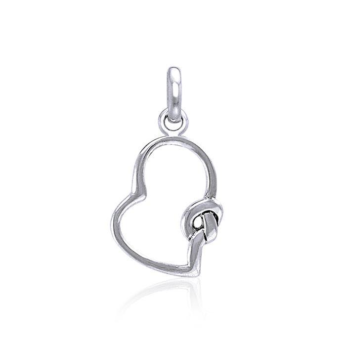 Celtic Love Heart Knot Silver Pendant TPD3854 - Jewelry