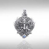 Green Man Silver Pendant TPD391 - Jewelry