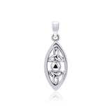 AA Recovery With Trinity Knot Silver Pendant TPD3937 - Jewelry