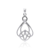 Modern Celtic Knot Sterling Silver Pendant TPD3963