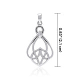 Modern Celtic Knot Sterling Silver Pendant TPD3963 - Jewelry