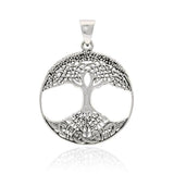 The Tree of Life in its Never-ending journey ~ Sterling Silver Jewelry Pendant TPD3966 - Jewelry