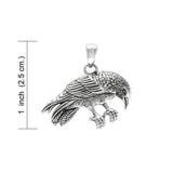 Ted Andrews Crow Silver Pendant TPD3987 - Jewelry