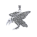 Brigid Ashwood Mythical Raven ~ Sterling Silver Pendant TPD3998