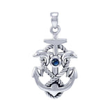 Anchor with Rope and Dolphin TPD4051 - Jewelry