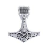 Large Thor's Hammer Silver Pendant TPD4131 - Jewelry