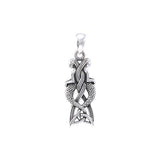 Celtic Mermaid Goddess Sterling Silver Pendant TPD4153 - Jewelry