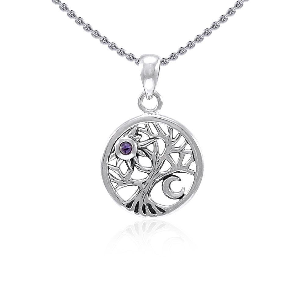 A beautiful surprise in the Tree of Life ~ Sterling Silver Jewelry Pendant TPD4292 - Jewelry