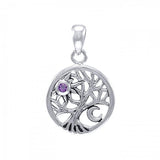 A beautiful surprise in the Tree of Life ~ Sterling Silver Jewelry Pendant TPD4292 - Jewelry