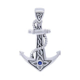 Celtic Anchor Gemstone Pendant TPD4366 - Jewelry