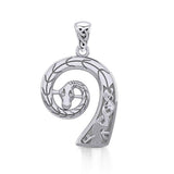 Prow Head of Viking Ship Silver Pendant TPD4393