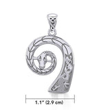 Prow Head of Viking Ship Silver Pendant TPD4393 - Jewelry