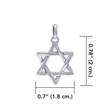 Star of David Sterling Silver Pendant TPD4592 by TPD4592