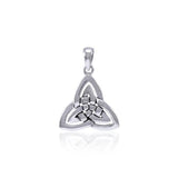 Celtic Double Trinity Knot Pendant TPD4633 - Jewelry