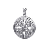 Celtic Trinity Quaternary Knot Silver Pendant TPD4637