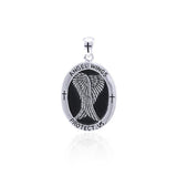Angel Wings Medallion Pendant TPD4640 - Jewelry