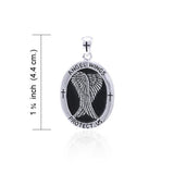 Angel Wings Medallion Pendant TPD4640 - Jewelry