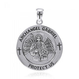 Archangel Gabriel  Medallion Pendant TPD4642 - Jewelry