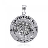 Archangel Gabriel Medallion Pendant TPD4642 - Jewelry