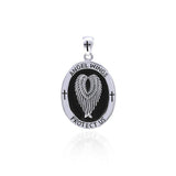 Angel Wings Medallion Pendant TPD4649 - Jewelry