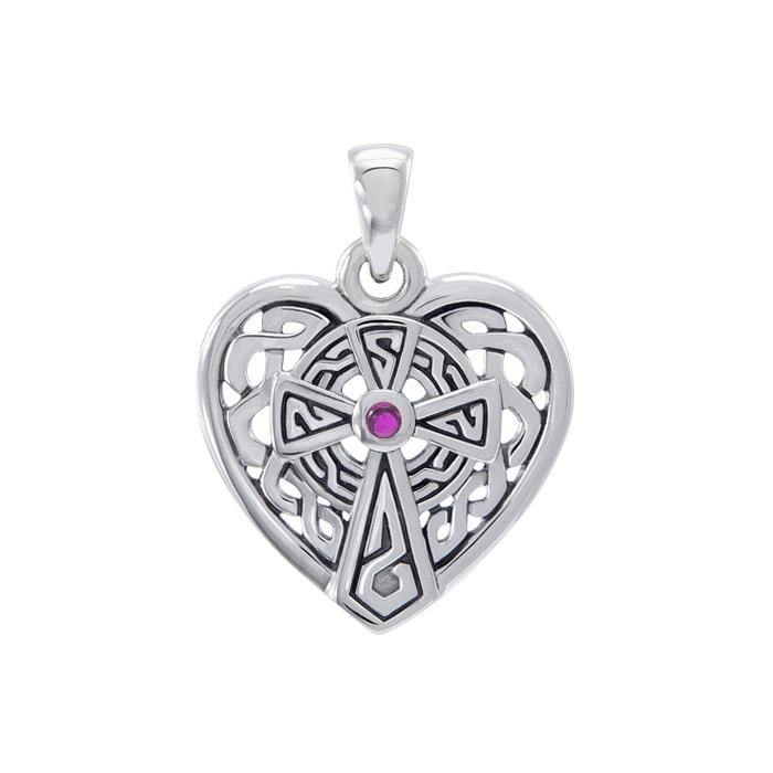 Celtic Cross Heart Pendant TPD4661 - Jewelry