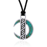 Celtic Crescent Moon Sterling Silver Pendant TPD4675 - Jewelry