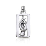 Christogram Rectangular Pendant TPD469 - Jewelry