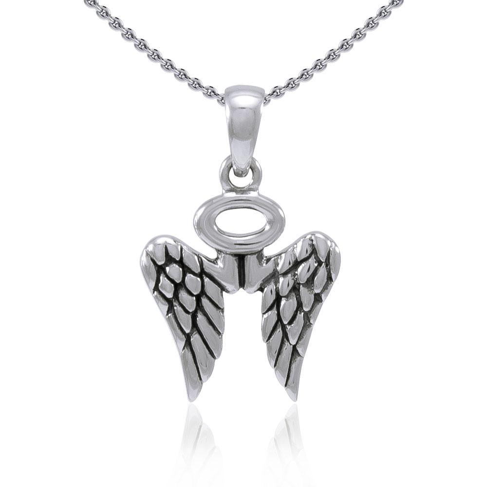 Angel Wings Halo Pendant TPD4702 - Jewelry