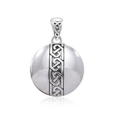 Celtic Knot Banded Medallion Pendant TPD4718 - Jewelry