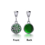 Reversible Celtic Knotwork Silver Pendant TPD475 - Jewelry