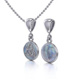 Celtic Triquetra Knot Silver Flip Pendant TPD476 - Jewelry