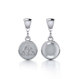 Celtic Triquetra Knot Silver Flip Pendant TPD476 - Jewelry