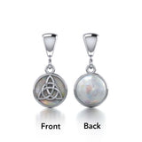 Celtic Triquetra Knot Silver Flip Pendant TPD476 - Jewelry