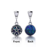 Silver Moon Phases The Star Flip Pendant TPD477 - Jewelry