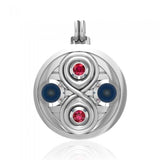 Relationship Sterling Silver Pendant with Gemstone TPD4807 - Jewelry