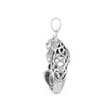 Sterling Silver Celtic Cat Pendant TPD4853 - Jewelry