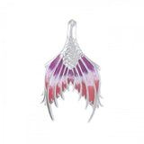 Mermaid Tail with Enamel Sterling Silver Pendant TPD4899 - Jewelry