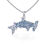 Aboriginal Hammerhead Shark Sterling Silver Pendant TPD4908 - Jewelry