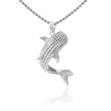 Small Whale Shark Sterling Silver Pendant TPD4967 - Jewelry