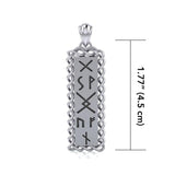 Runes of Woden Sterling Silver Pendant TPD5027 - Jewelry