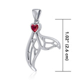Window to Universe Whale Tail Sterling Silver Pendant TPD5042 - Jewelry