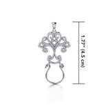 Celebrate Life with the Tree of Life Silver Charm Holder Pendant TPD5084