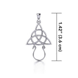 Triquetra Silver Charm Holder Pendant TPD5087