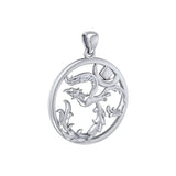 Phoenix Om Sterling Silver  Pendant TPD5108 - Jewelry