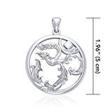 Phoenix Om Sterling Silver Pendant TPD5108 - Jewelry