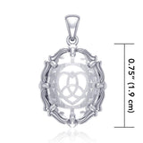 Trinity Heart Sterling Silver Pendant with Natural Clear Quartz TPD5112 - Jewelry