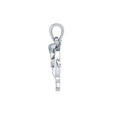 Swim through the endless journey ~ Sterling Silver Hammerhead Shark Filigree Pendant Jewelry TPD5146 - Jewelry