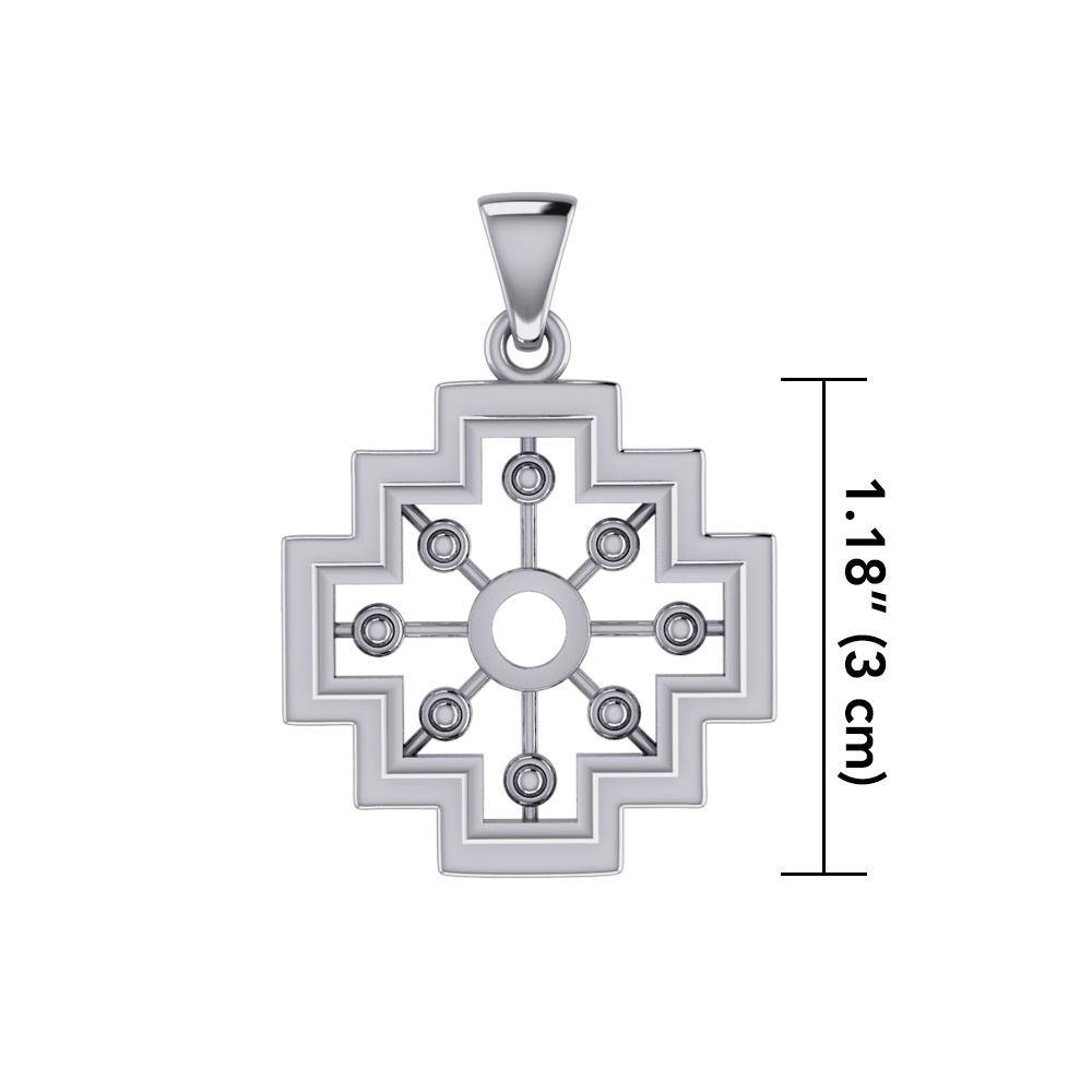 A symbol of the old cultures ~ Sterling Silver Inka Cross Pendant TPD5