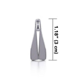 Double Diving Fin Silver Pendant TPD5152 - Jewelry